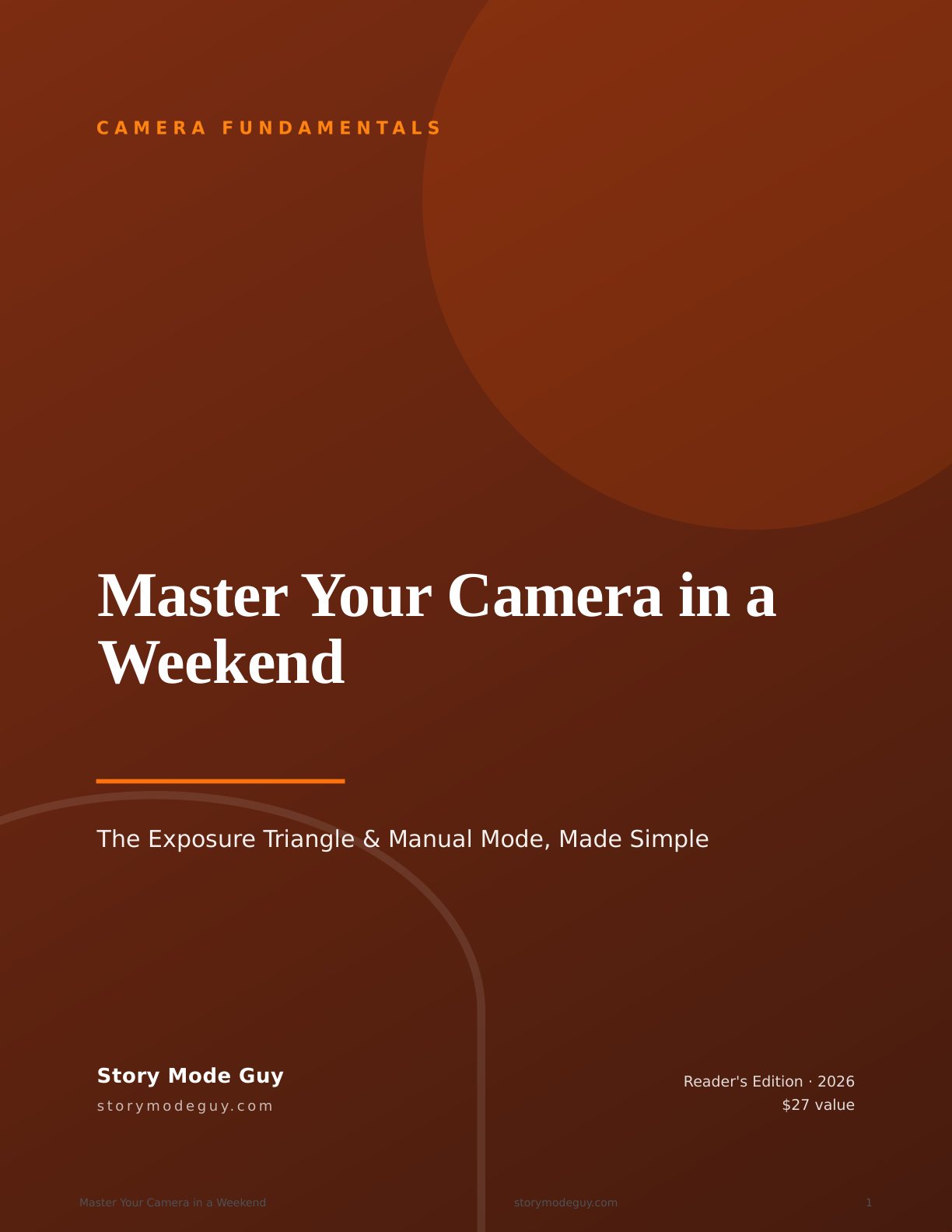 Master Your Camera in a Weekend — exposure and manual mode guide cover