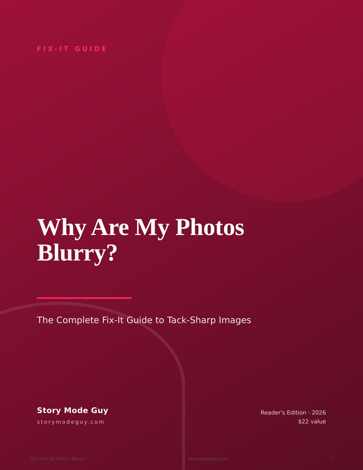 Why Are My Photos Blurry — sharpness fix-it guide cover