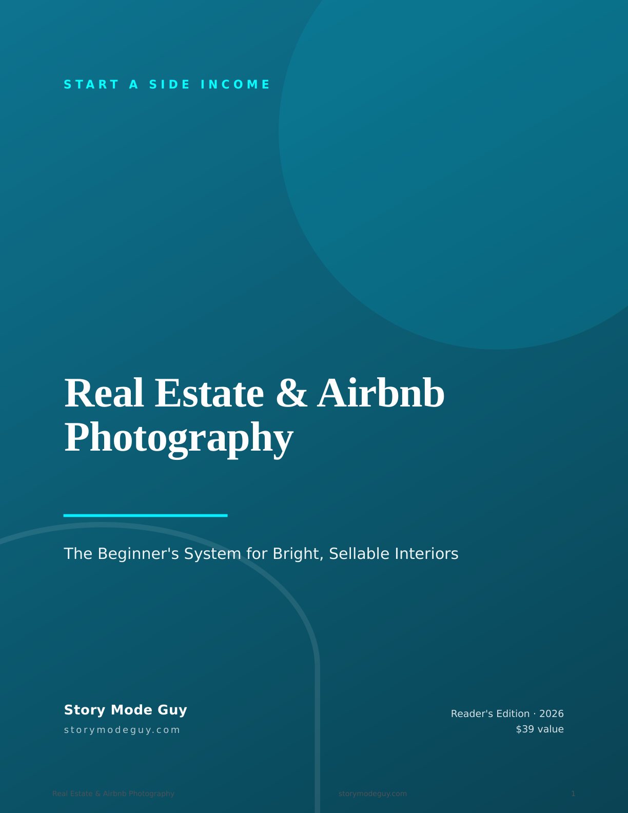 Real Estate and Airbnb Photography guide cover