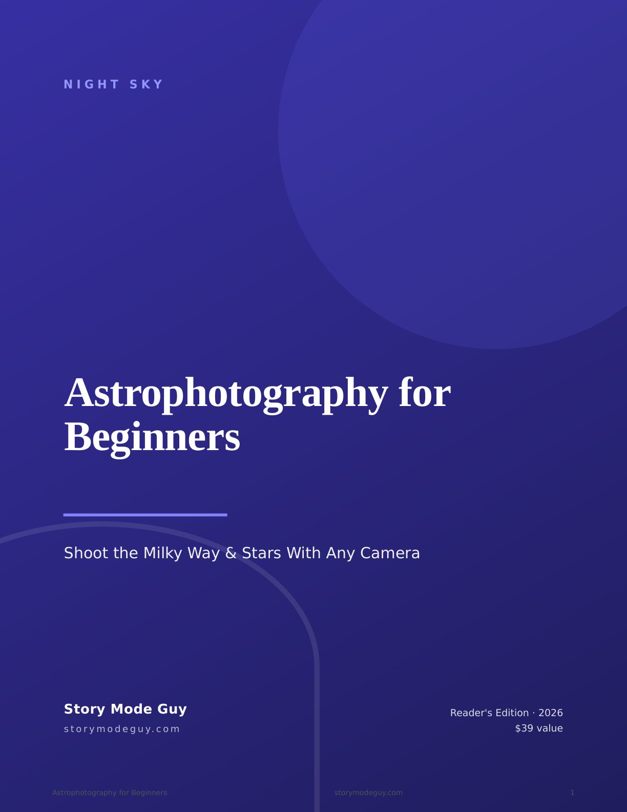 Astrophotography for Beginners guide cover