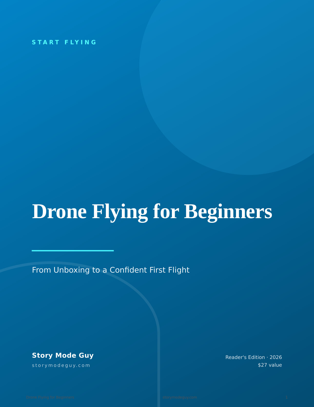 Drone Flying for Beginners guide cover