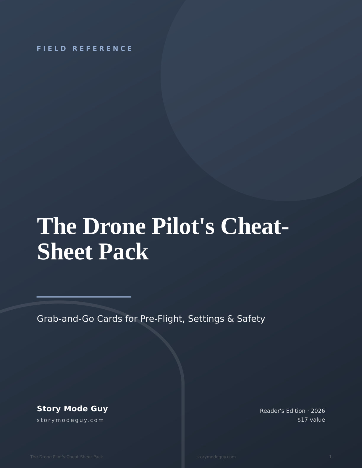 The Drone Pilot's Cheat-Sheet Pack