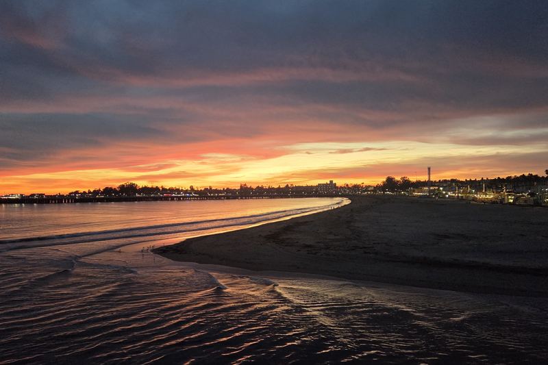 Ember light on the shore