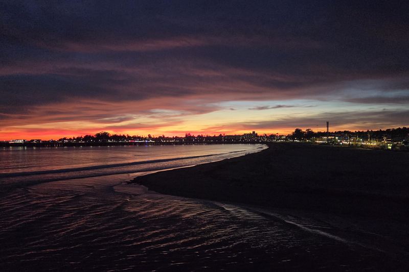 Dusk from the river mouth