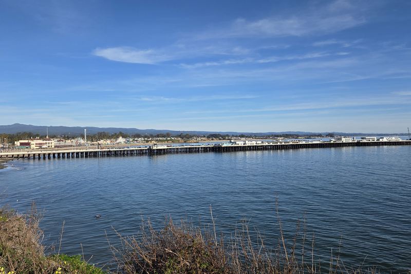The wharf on a clear day
