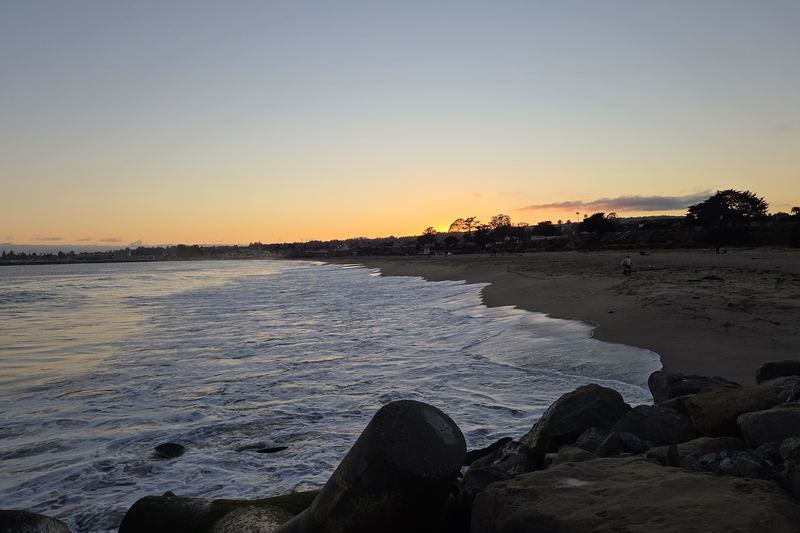 The rocks at nightfall