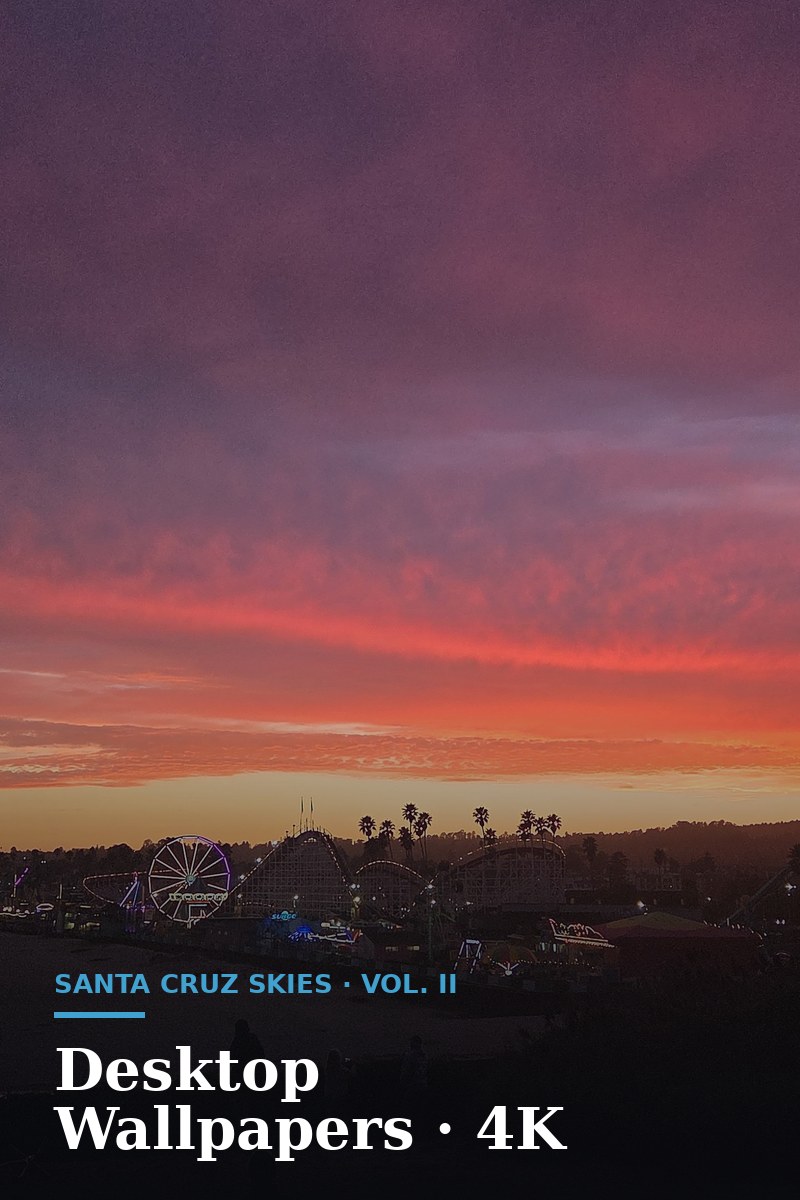 Santa Cruz Skies Vol. II — Desktop 4K wallpaper pack preview