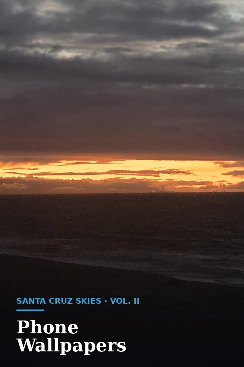 Santa Cruz Skies Vol. II — Phone wallpaper pack preview